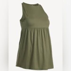 NWOT Women’s Maternity EveryWear Sleeveless Jersey Peplum Top